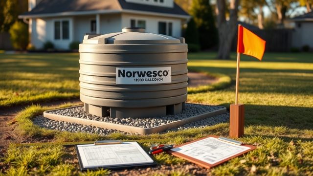Permit Requirements for Norwesco 1000 Gallon Septic Tank Installation